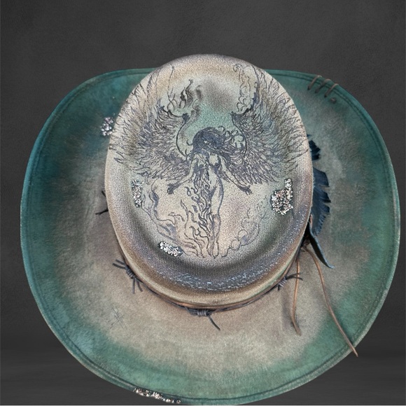 Jelly Roll inspired custom western concert festival hat - Picture 3 of 8